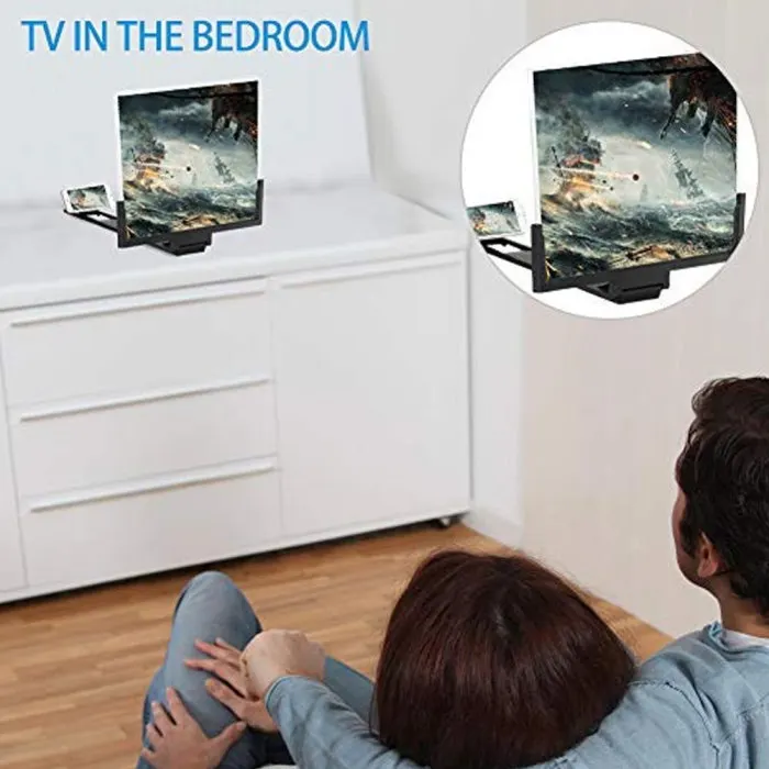 14 дюймов 3D Экран увеличитель HD телефон Экран увеличитель усилитель Стекло с складная подставка CSL88