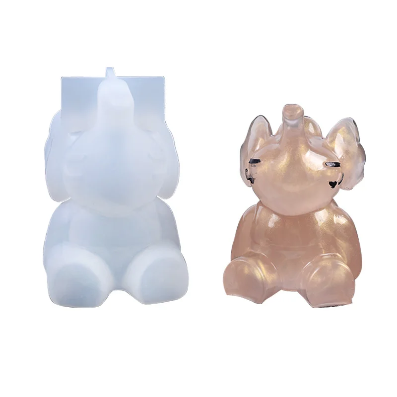 Animal Elephant Silicone Mold DIY Soap Fondant Aromatherapy Mold Cake Decorating Tools Chocolate Baking Moulds Resin Clay Mould