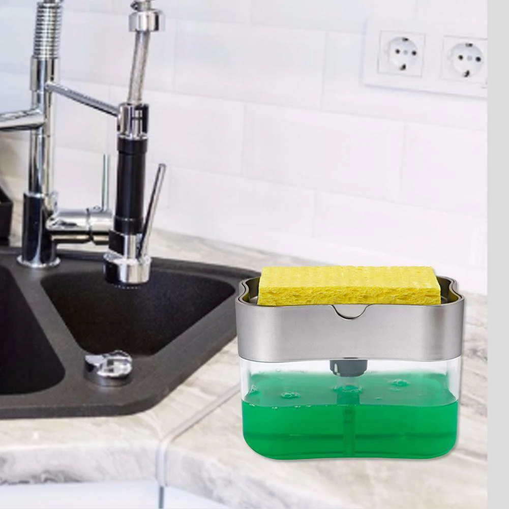 Туалетный держатель ABS для ванной комнаты, отеля, кухни, водостойкая губка для мытья, портативный Диспенсер для чистки мыла, насос, ручной толчок