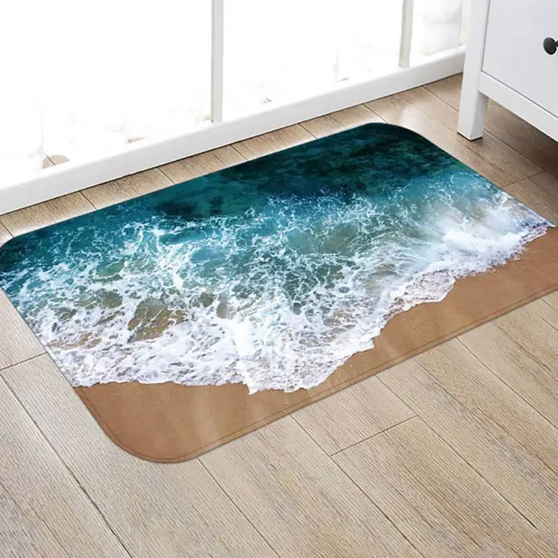 Ковры север мягкие фланелевые 3D печатные ковры в виде морской звезды волны коврик коврики противоскользящие большие ковры для Декор в гостиную