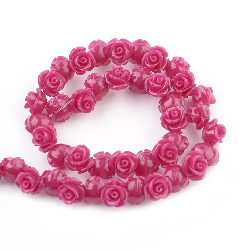 Perline Di Corallo Artificiale A Forma Di Fiore Da 8 Mm, 10 Mm - Foto 8