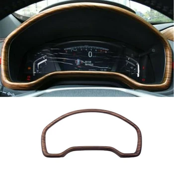 

ABS And Peach Wood Grain Front Dashboard Frame Cover Trim For Honda CR-V CRV 2017-2019 Made Of High Quality Material