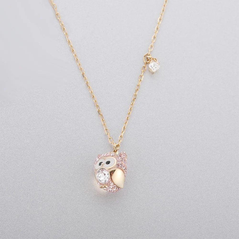 High quality Swa. Owl necklace way jewelry present girlfriend beautiful golden eagle