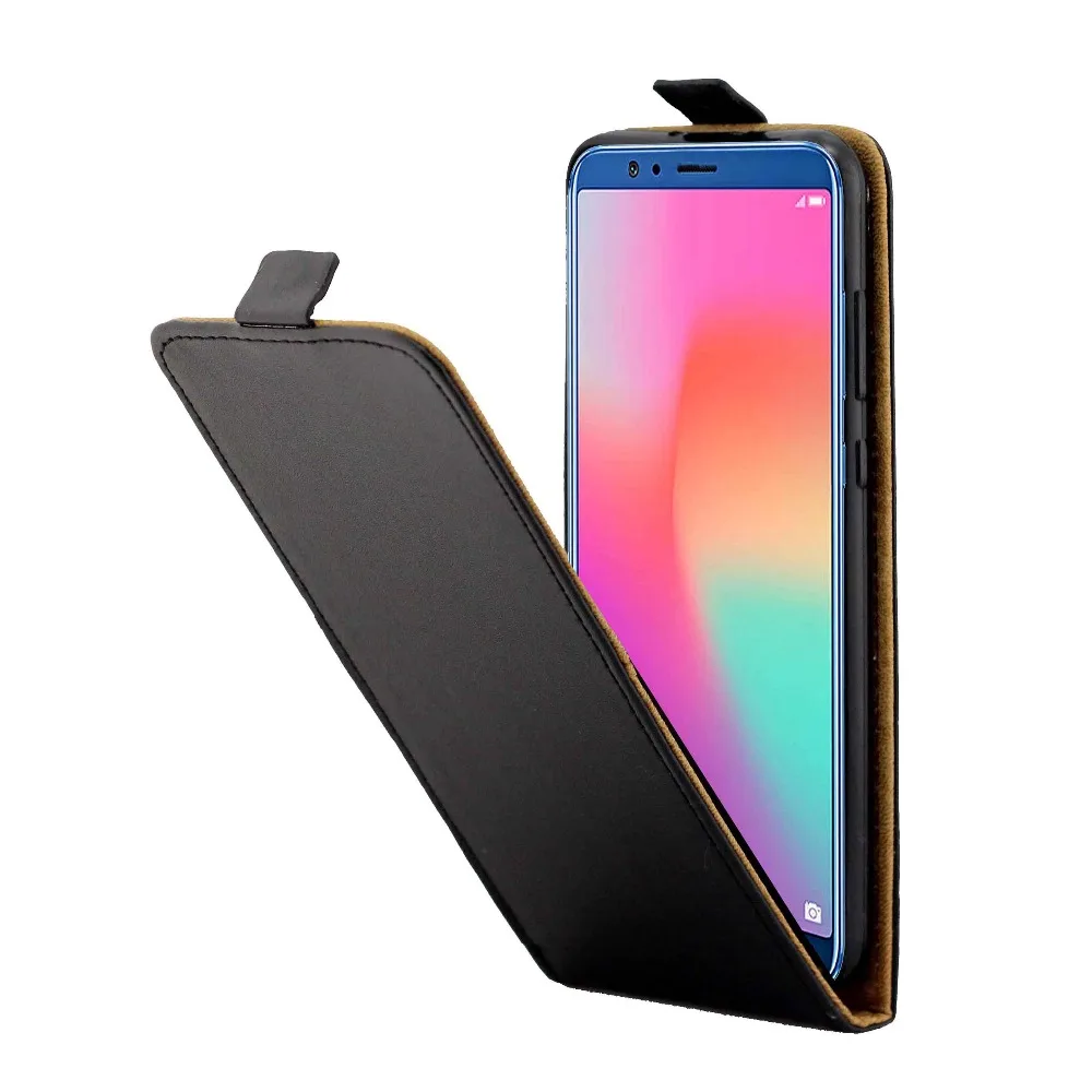 Magnetic Vertical Up Down Flip Leather Card Slot TPU Back Case Cover For Huawei V10  honor V10  Honor View 10 (1)
