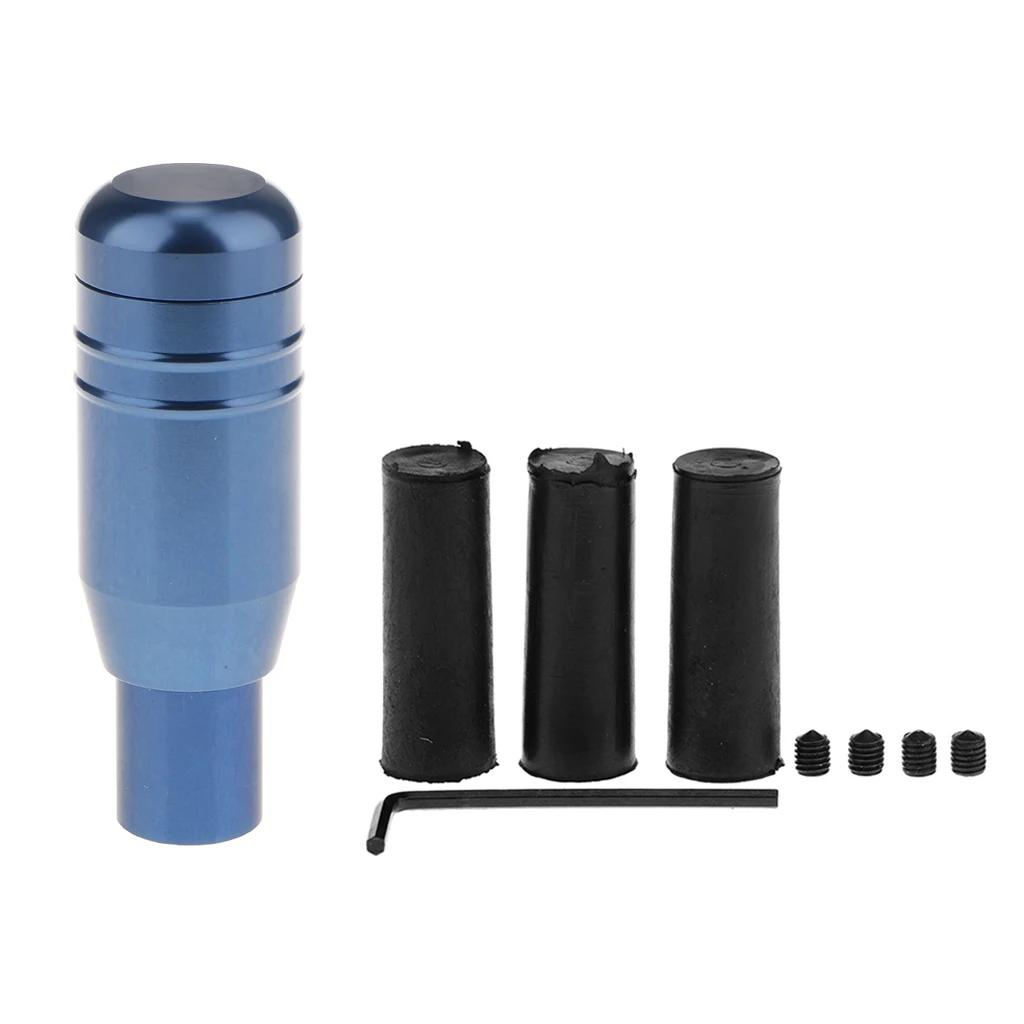 Blue Universal CNC Gear Shift Knob Automatic Transmission Shifter for Car