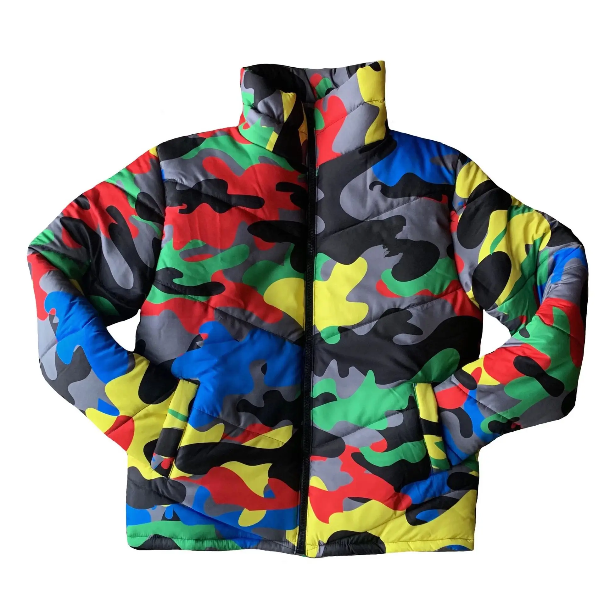 Camouflage Print Winter Wear Down jacket  Men/Women Outerwear Fashion Puffer Bubble Parkas Coat Warm Coats Tops Plus Size S-4XL