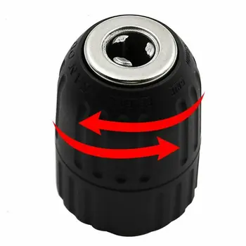 

1/220 UNF Black Keyless Drill Chuck SDS Plus Converter Shaft Driver Hex Tool