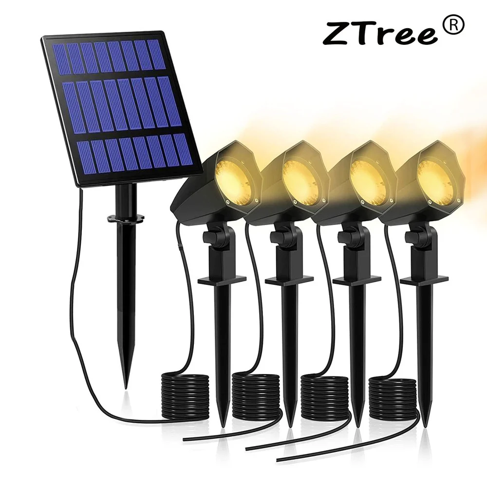 Solar Landscape Spotlights 4in1 Solar Spot Lights Ip65 Waterproof