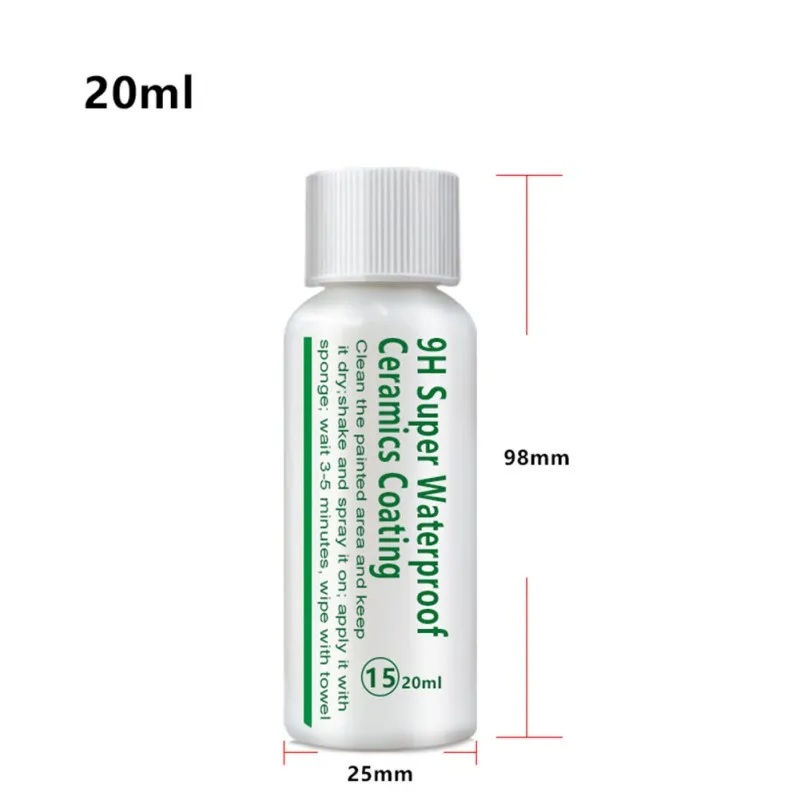 9H водонепроницаемое непромокаемое нано гидрофобное покрытие против царапин автомобиля керамическая краска уход