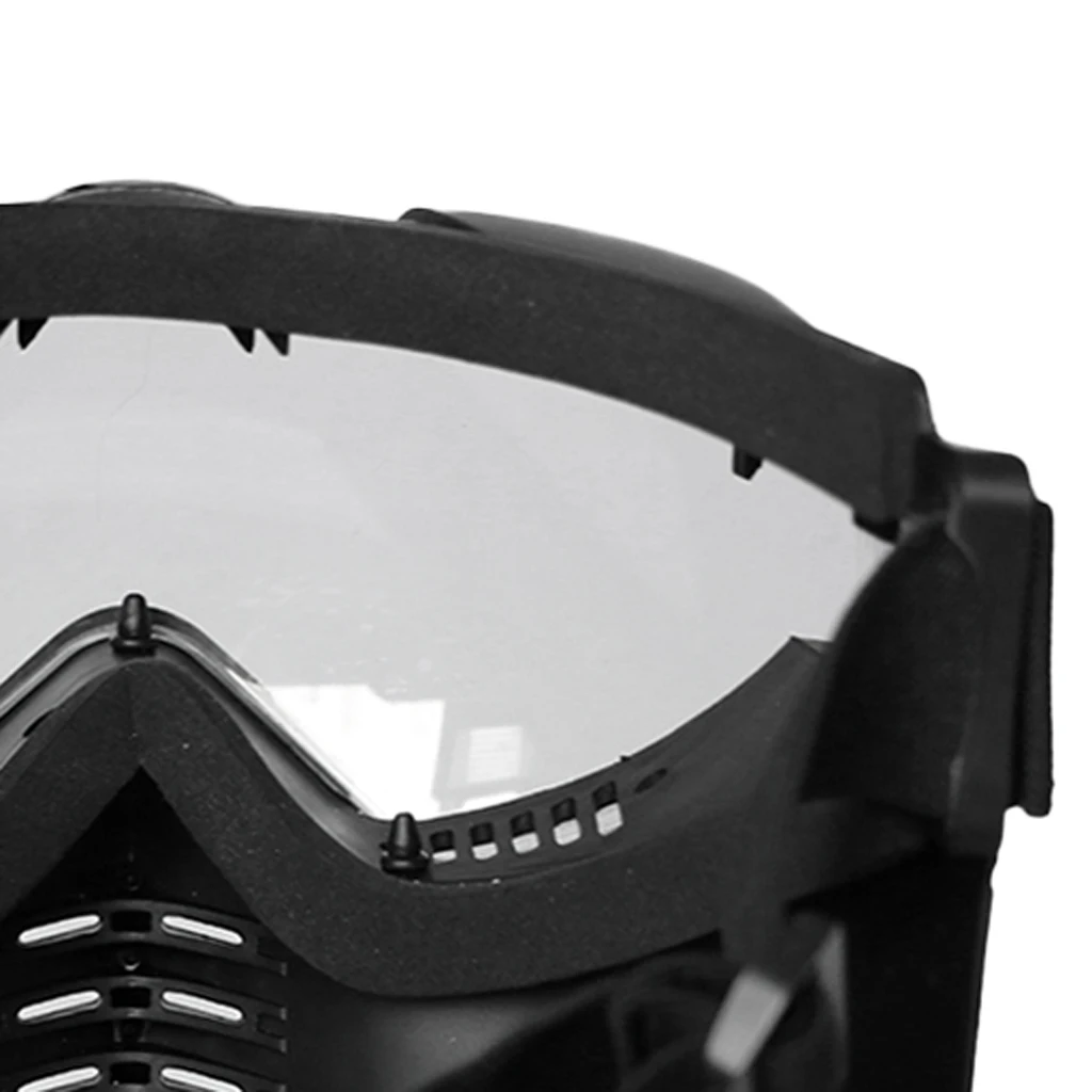 

Super Lightweight Half Face Mask Protective Mask Goggles for CS Game with Adjustable Belt Strap