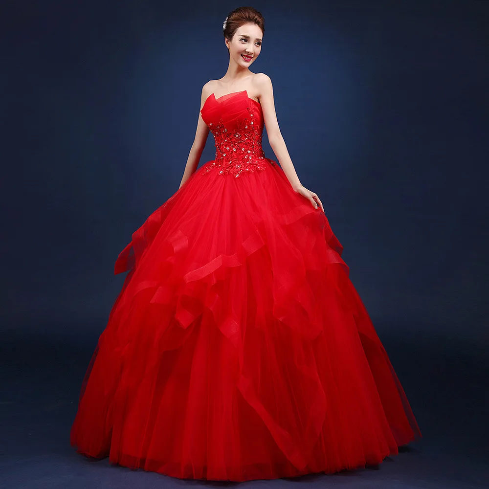 Quinceanera Dresses The Party Prom Elegant Strapless Ball Gown 5 Colors Formal Homecoming Quinceanera Dress Size