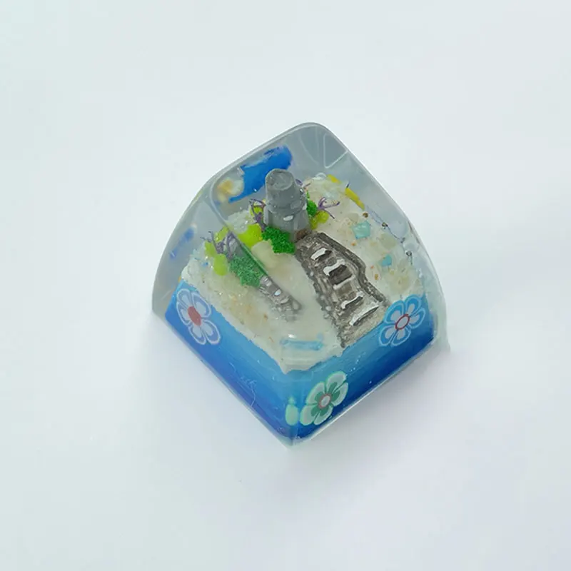 1 pçs personalidade resina keycap r4 altamente