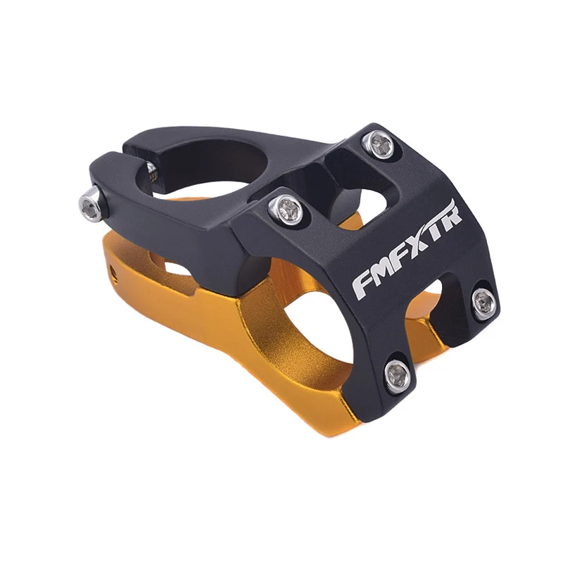 BLACK-GOLD 1pc MTB Bike Handlebar Stem Bicycle Stem 31.8MM Bicycle Parts MTB Mountain Road Bike Handlebar Stem Aluminum Bicycle Accessories - Цвет: BLACK-GOLD