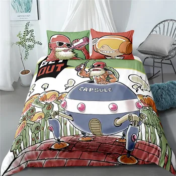 

Home Textile Bedding Animal Dragon Ball Opa De Cama Sabanas 3d Extra Large Bedding Set Bedding Coral Fleece Bedding Poplin