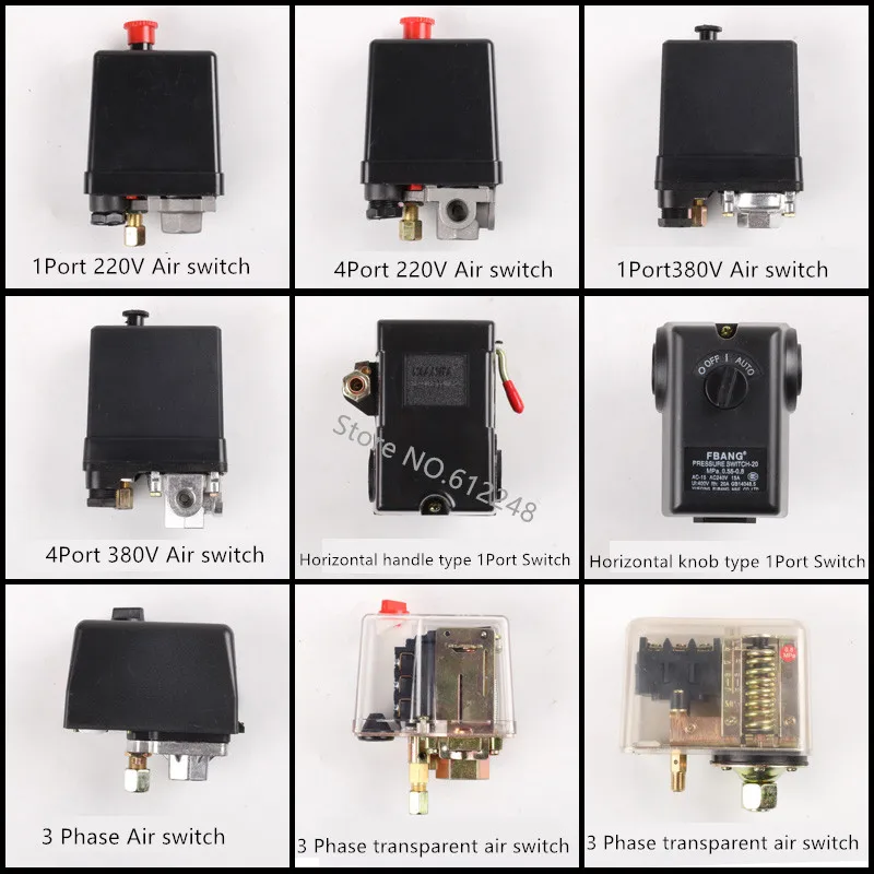 Accessori Compressore D'Aria Pressostato Aria Pompa Di Aria Interruttore Interruttore Automatico Regolatore Di Pressione Compressore D'Aria Starter