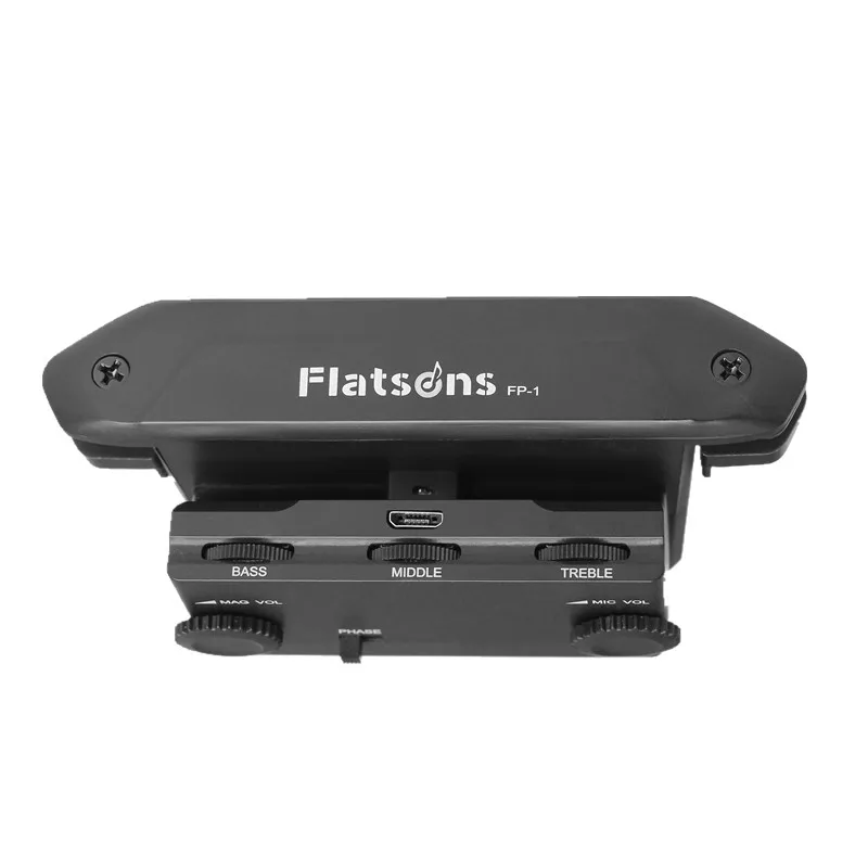 

Flatsons FP-1 Pickup Dual System Independent Adjustment Volume Microphone Accurate Board Playing Stage Mode Lasts 30h For Guitar