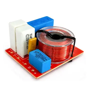 

Treble Bass 2 Way Frequency Divider DIY Kits Crossover Filters for Home/ Car Sound Improved Sound Quality
