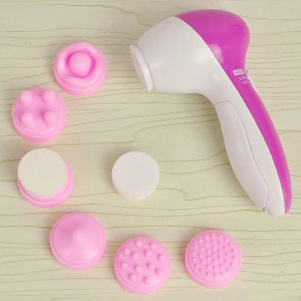 6 in 1 Electric Facial Washing Brush Cleaning Machine Vibrator Massager Dropshipping 2