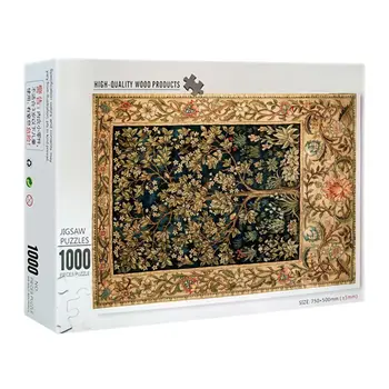 

New 1000 Pieces Life Tree Puzzles Wooden Jigsaw Puzzles Floor Puzzle Intellectual Game Learning Education Decompression Toy
