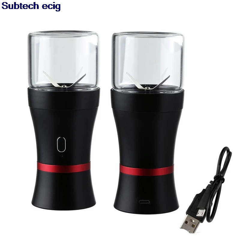 Original LTQ Vapor Electric Herb Grinder 1100mAh Built-ion Battery With Micro USB Charger Glass Herb Container Childproof
