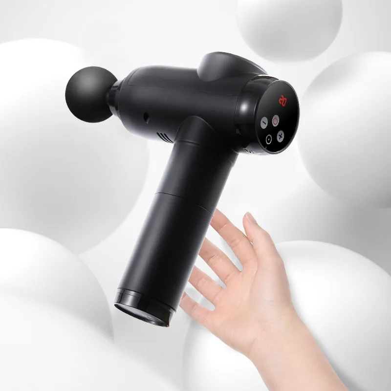 

Массажный пистолет с глубокой вибрацией Облегчает боль в мышцах, легкий портативный массажный пистолет с зарядкой от USB для расслабления мышц, физиотерапии