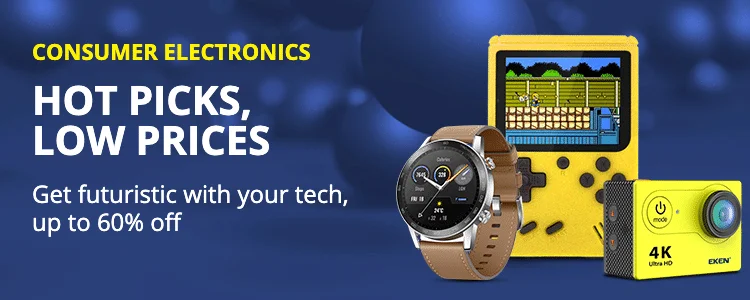 [Consumer Electronics]Hot picks, low prices: Get futuristic with your tech, up to 60% off!