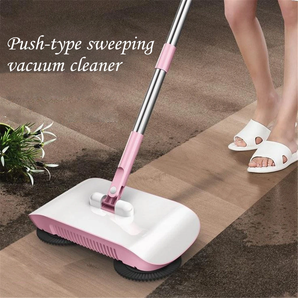 102cm Rod length Hand Push Automatic Sweeper Cleaning Tools Home Sweeping Mopping Machine Vacuum Cleaner Spiral Deep Cleaning Automatic Commercial Cleaning Robots