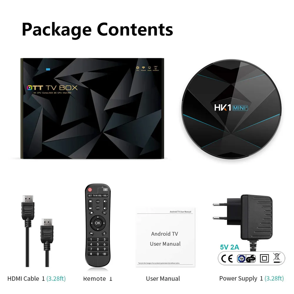 HK1 mini+ RK3318 Android 9,0/4 K Smart tv Box& Pro с системой Neo IPTV подписка Европа Франция аравийская Бельгия HK1mini+ ip tv