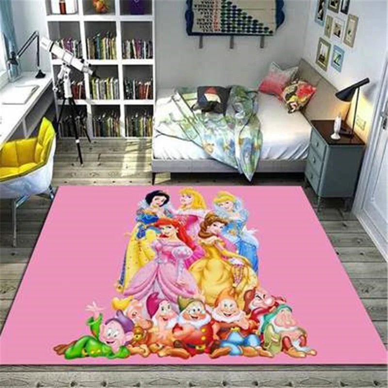 Alfombra antideslizante de princesa para juegos de bebés, tapete de baño moderno y absorbente para exteriores, para sala de estar, Alfombra de habitación infantil, 80x160cm