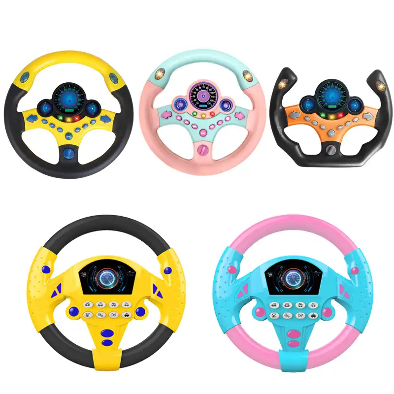 Jouet De Volant De Simulation Electrique Avec Son Leger Bebe Enfants Musical Educatif Copilote Poussette Volant Jouets Vocaux Aliexpress