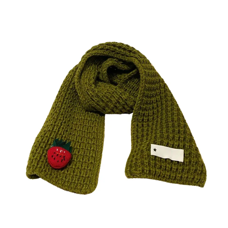 

Fashion Cotton 5-8Y Baby Scarf Soft Winter Kids Scarves Warm Children Boys Girls Scarf Collar Knitted Children Stretch Neck Ring
