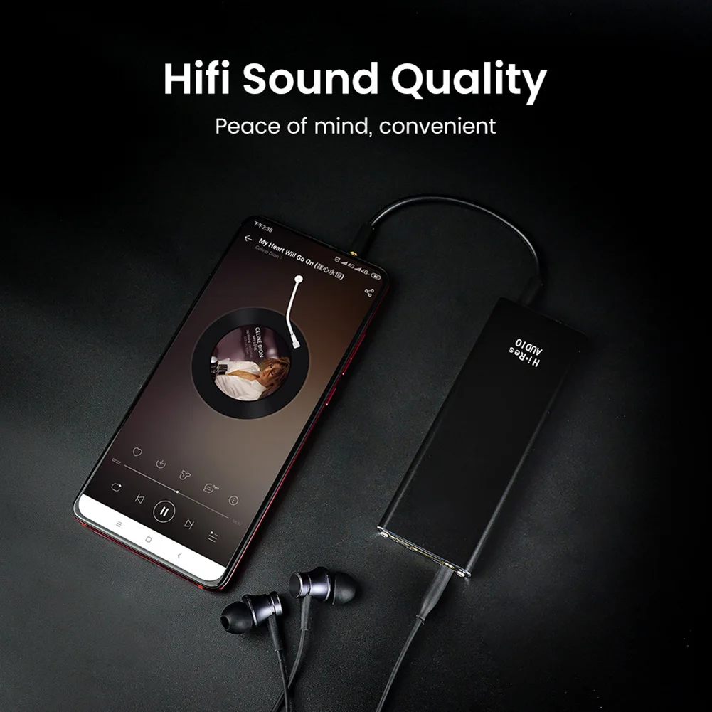 New Portable Mobile Phone Headphone 3 5mm Earphone HiFi Audio Decoder Music Player Amplifier Built in battery