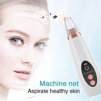 

Blackhead Remover Face Deep Pore Cleaner Acne Pimple Blackdot Removal 6 Nozzles Vacuum Suction Facial Beauty Skin Care Tools