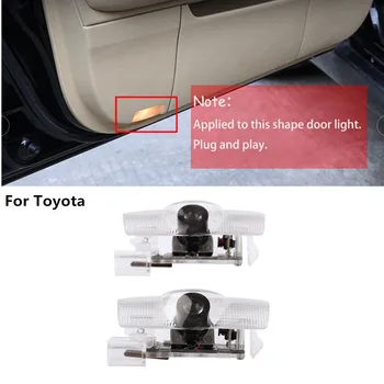 

LED Car Door Logo Projector Lamps For Toyota Camry Land Cruiser PRADO LC120 LC150 Reiz Highlander Prius Car Decor Welcome Light