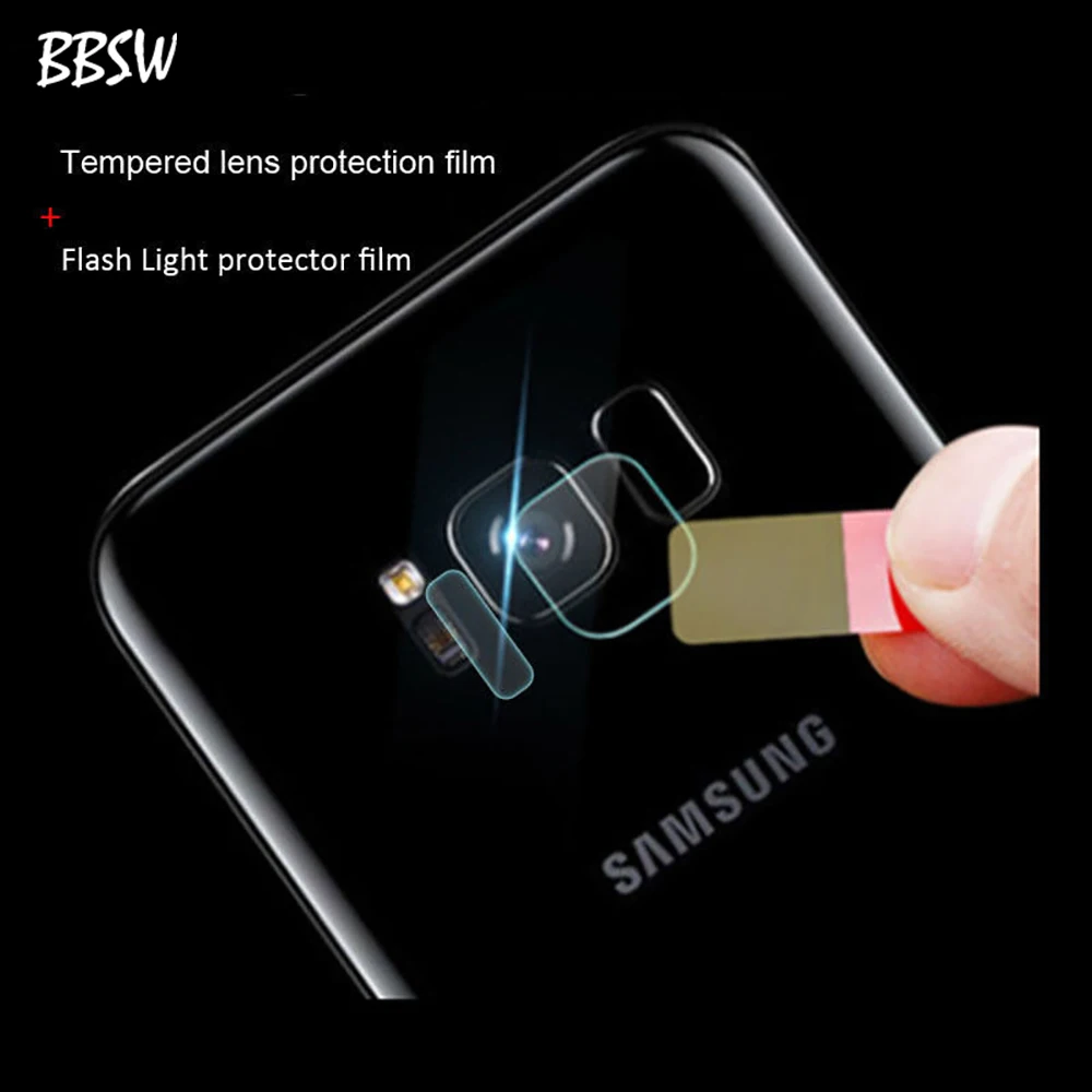JGKK объектив и вспышка для Samsung S6 edge S7 Edge S8 Plus задняя камеры + защита объектива
