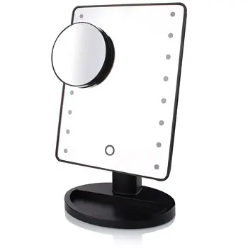 

Makeup Mirror Led Desktop Mirror Touch Switch Desktop Sensor Adjustable Light Dressing Princess Beauty Mirror