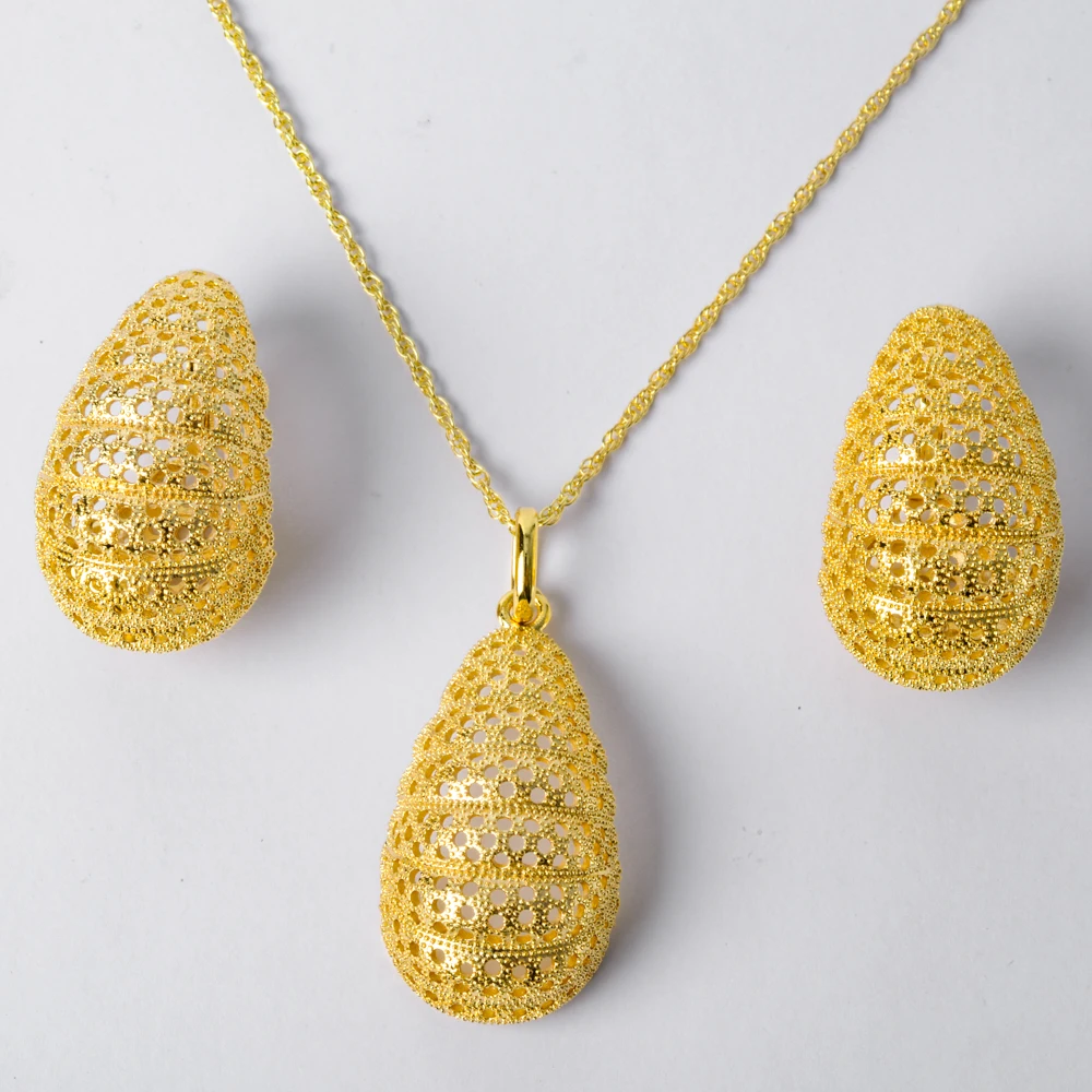 ZEADear Jewelry Fashion Copper African Sets For Women New Design Earrings Pendant High Quality Geometric Wedding Party Gifts - Image 2