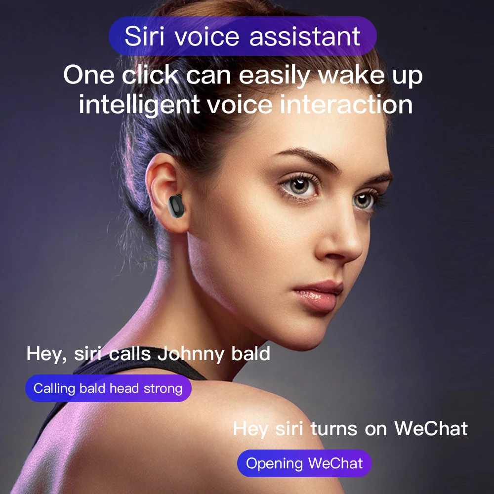 True Wireless Bluetooth Earphone With 2600mAh Charging Case Wateproof Noise Reduction Smart Touch 8D Surround Sound TWS Earbuds