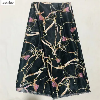 

african silk nice prints satin imitated silk wax for women dress 2020 latest design african silk fabric 5yards/pcs!B26-28