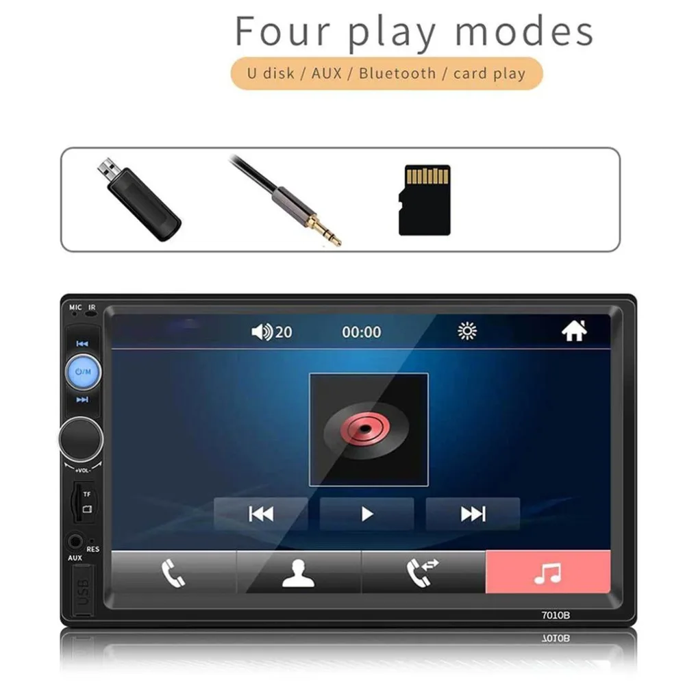7010B для Android для Apple межблочный Hd 7 дюймов цветной экран Mp4 карта автомобиля Mp5 плеер вызов Реверсивный плеер