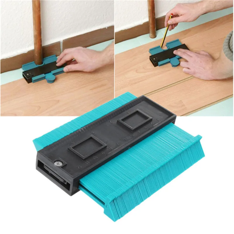 Contour Profile Gauge Copy Gauge Duplicator Tiling Laminate Tiles Edge Shaping Wood Measuring Ruler Woodworking Tools