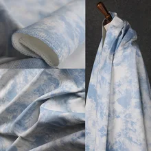 45x160 см небесно-голубой цвет чернильный галстук окрашенная джинсовая ткань DIY Лоскутная Ткань Лоскутное шитье рукоделие