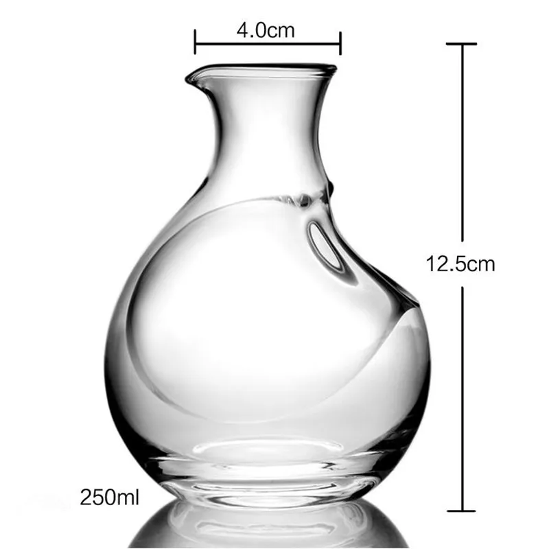 Glass Wine Pot 250 мл стеклянная бутылка для вина, стеклянный кувшин для льда, гнездо хомяка, охладитель пива, мини подарок, графин для вина, превосходный графин - Цвет: Glass Wine Pot