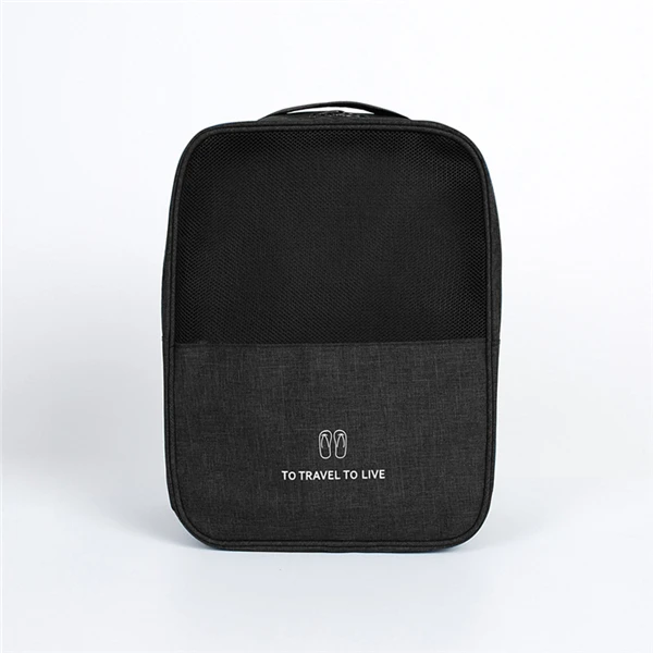 Портативные дорожные сумки для обуви, Защитный дышащий отсек, чемодан, тележка-органайзер, коробка, маленький предмет, сумка, аксессуары, принадлежности - Цвет: Black