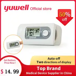 Yuwell YX100 медицинский бытовой цифровой кончик пальца Пульсоксиметр кислорода в крови измеритель насыщенности кислорода палец SPO2 PR