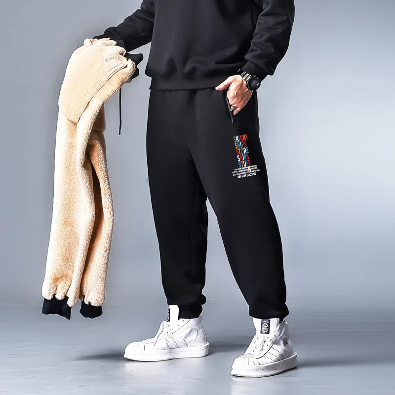 

K72002-sk Color Word-Berber Fleece 358 Pants Plus-sized Brushed And Thick Cotton-padded Trousers Winter Trousers Sweatpants