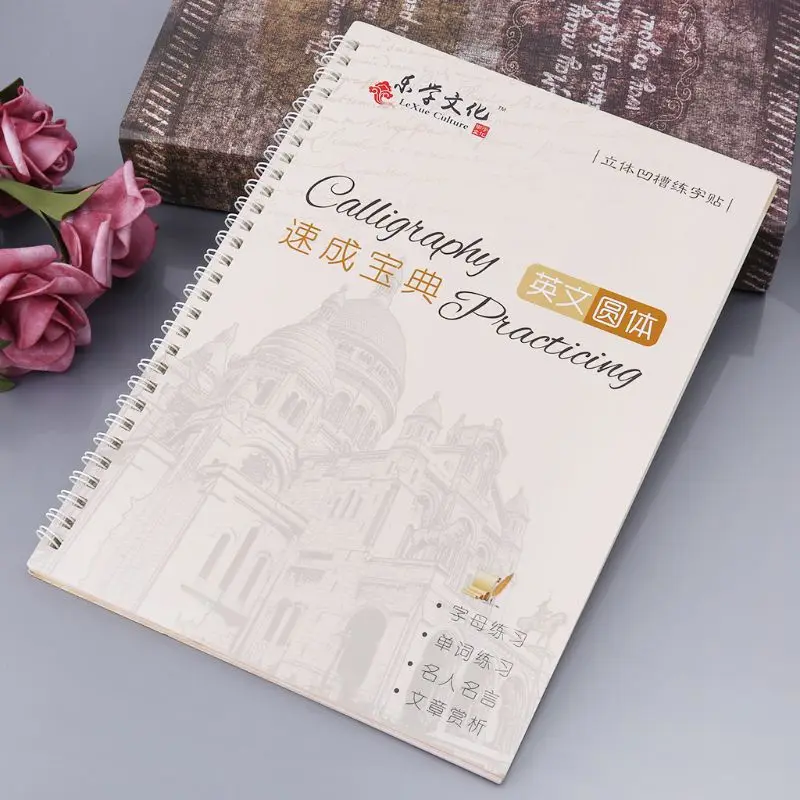 

Cursive Writing English Calligraphy Copybook For Adult Children Exercise Groove Handwriting Practice Book