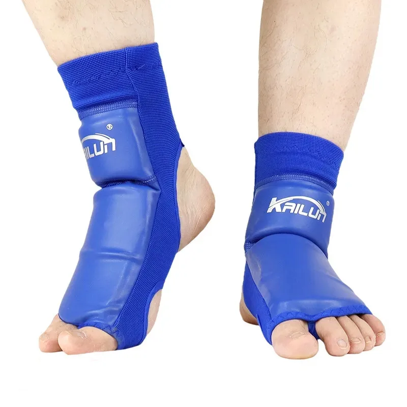 PU Leather Instep Ankle Guard MMA Boxing Muay Thai Foot Guards Feet