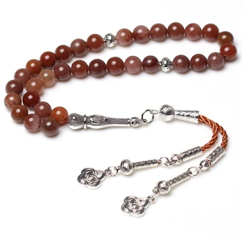 

muslim rosary production natural Purple Tangling Jade beads 33 misbaha
