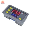 DC 12V 24V AC 110V 220V Ciclo Digital temporizador demora relé módulo con pantalla de doble LED controlador de tiempo temporizador relé interruptor ► Foto 3/6